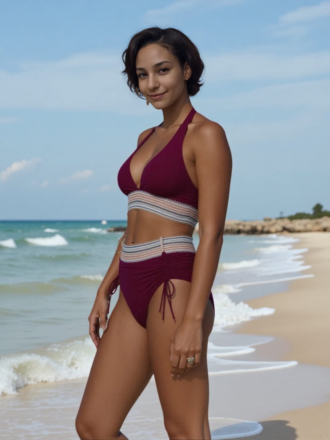 Léna™ | Bikini taille haute sculptant et élégant