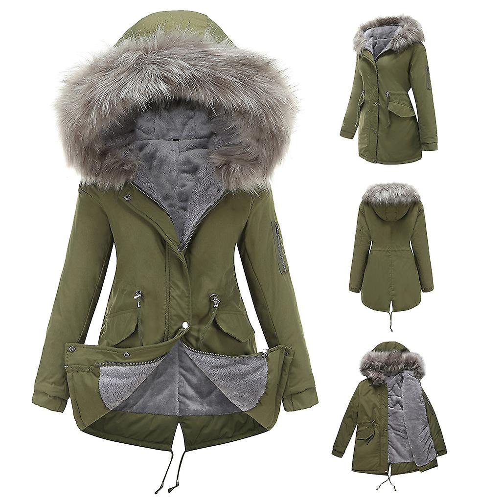 Élodie - Parka d'hiver avec fausse fourrure