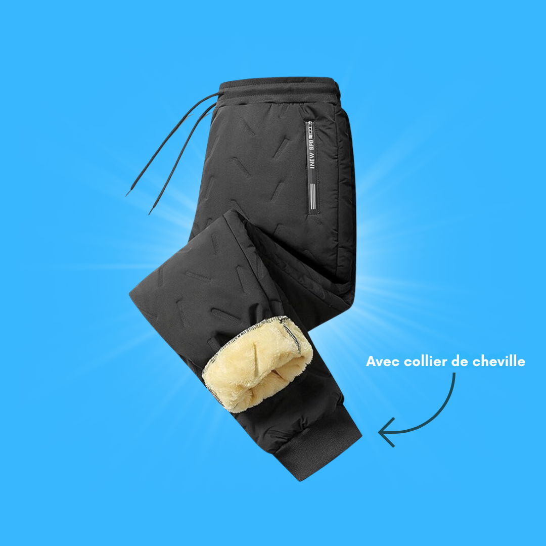 Alexis - Pantalon d'Hiver Décontracté en Polaire