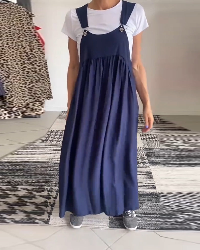 Sophie - Robe décontractée unie et fluide