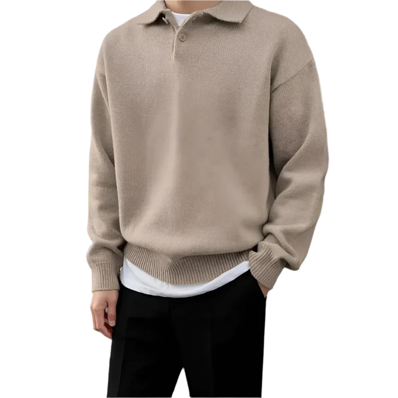 Laurent™ | Demi-zip boutonné en laine