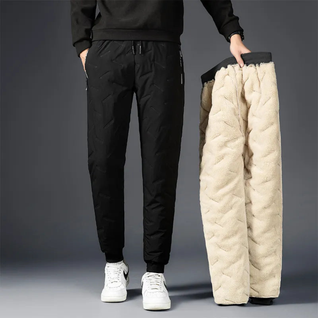 Alexis - Pantalon d'Hiver Décontracté en Polaire
