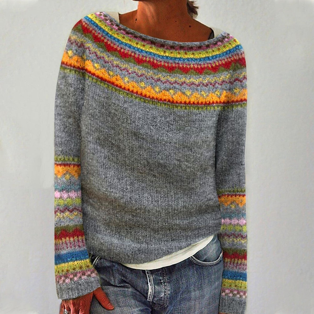 Chloé - Pull d'hiver au style rétro