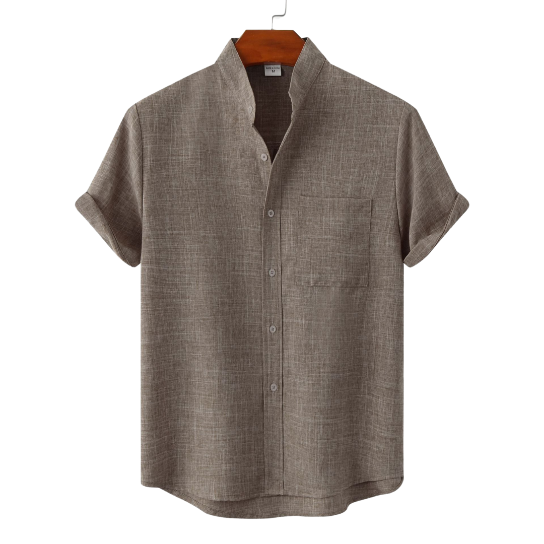 Laurent™ | Chemise en coton unie avec boutons