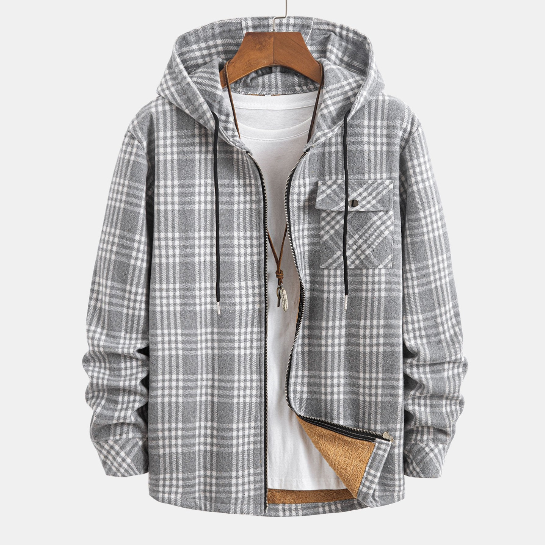 Laurent™ - Chemise à capuche en flanelle doublée Teddy