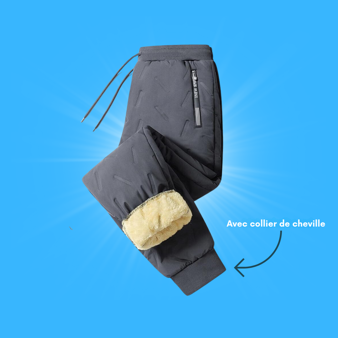 Alexis - Pantalon d'Hiver Décontracté en Polaire