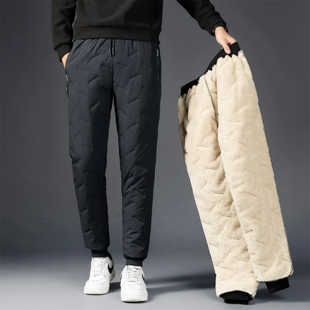 Alexis - Pantalon d'Hiver Décontracté en Polaire