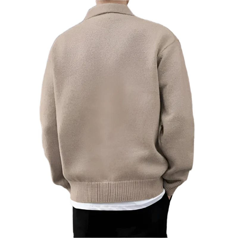 Laurent™ | Demi-zip boutonné en laine