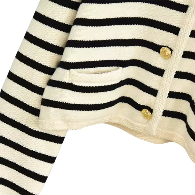 Laurent™ | Gilet en laine rayé haut de gamme