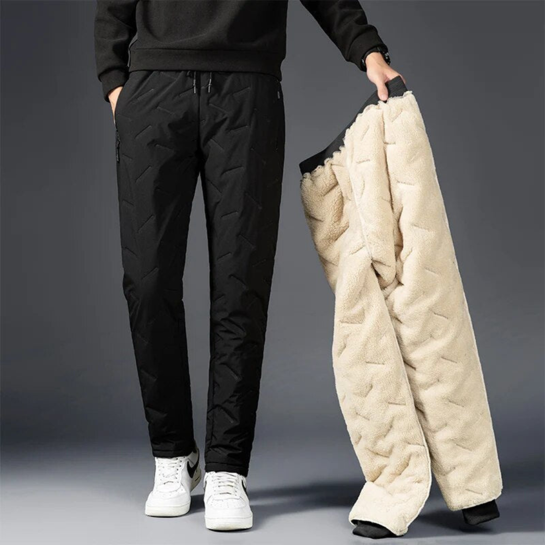 Alexis - Pantalon d'Hiver Décontracté en Polaire