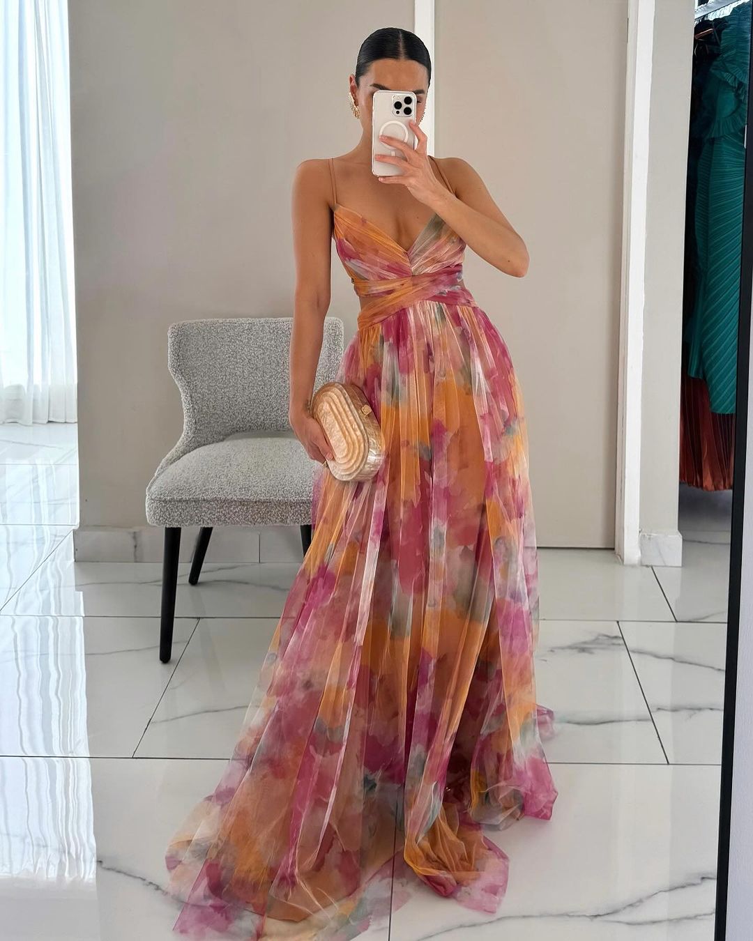 Giselle - Maxi-robe Incantevole avec Imprimé Floral
