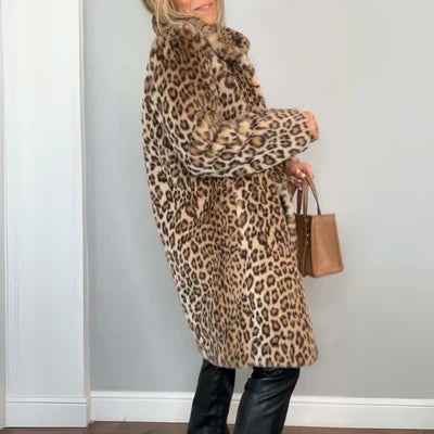 Amara - Manteau Léopard Élégant