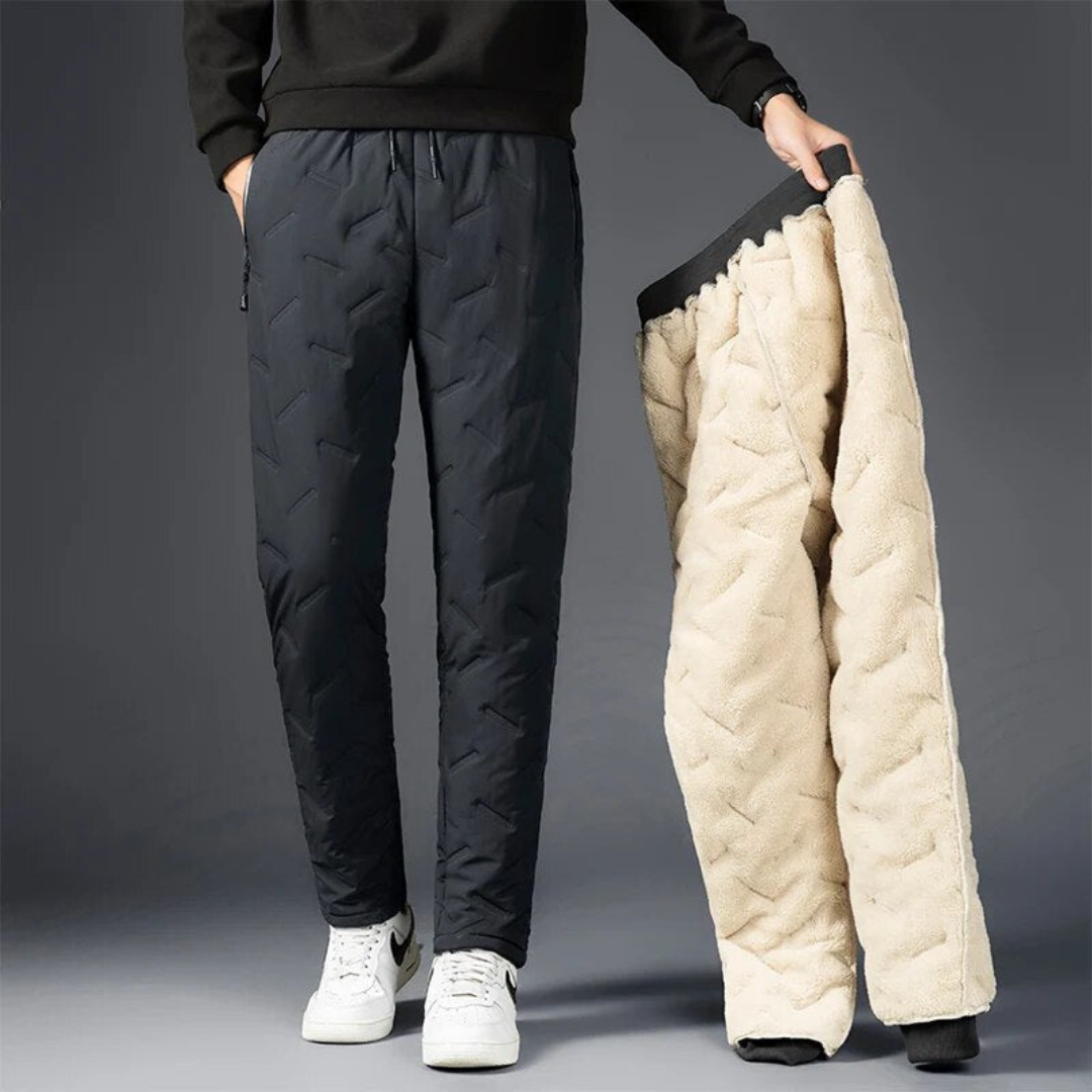 Alexis - Pantalon d'Hiver Décontracté en Polaire