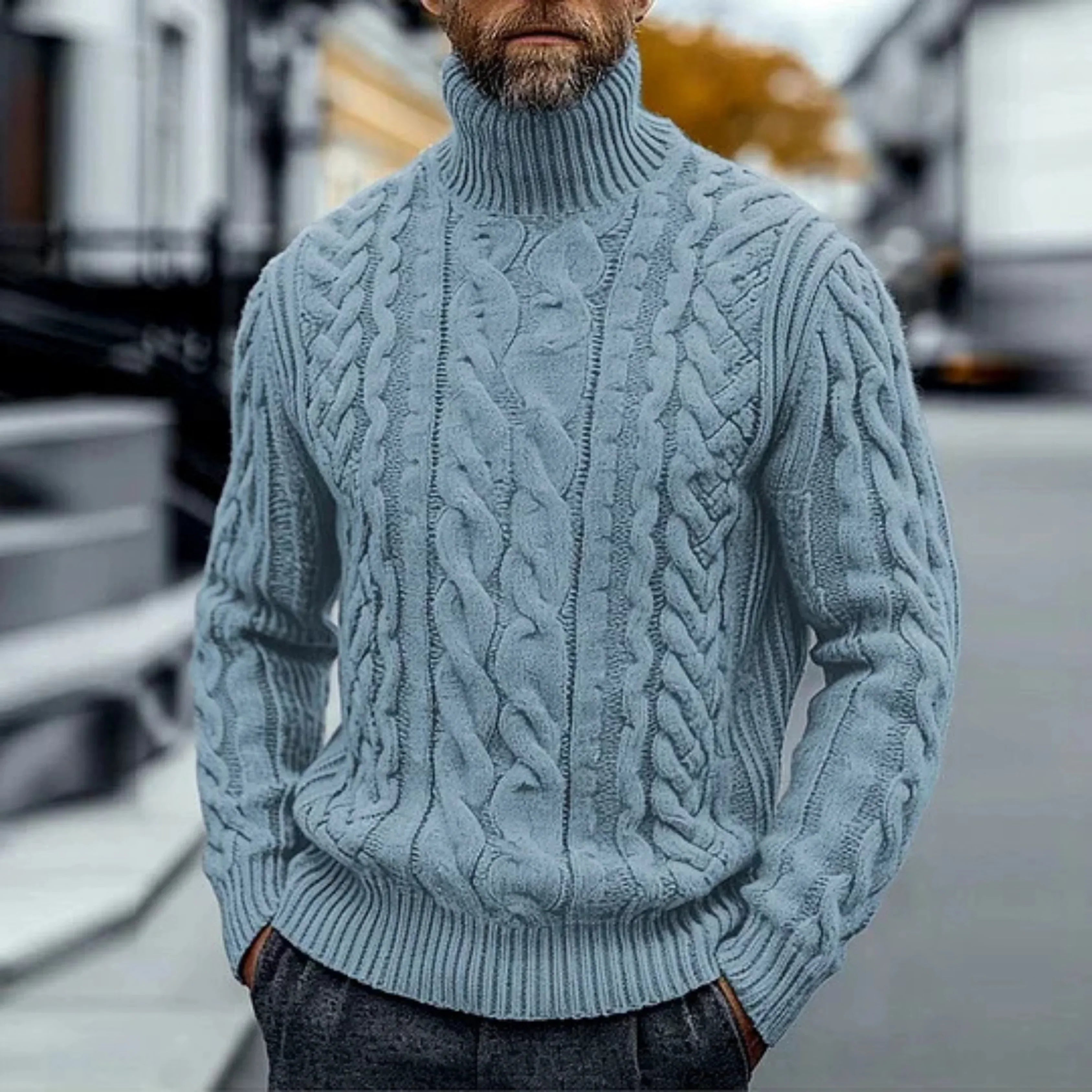Adrian - Pull Vintage à Torsades