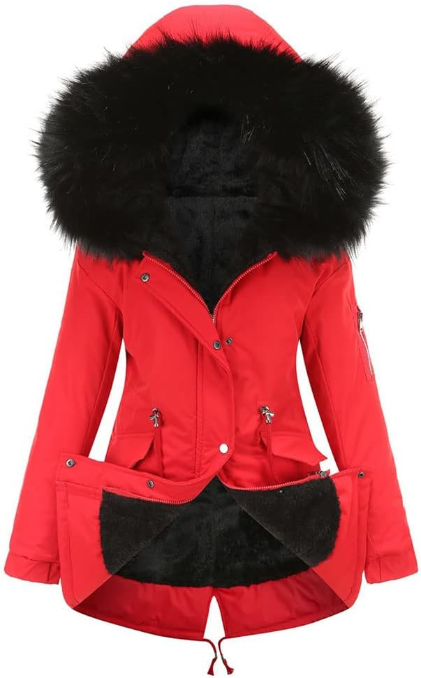 Élodie - Parka d'hiver avec fausse fourrure