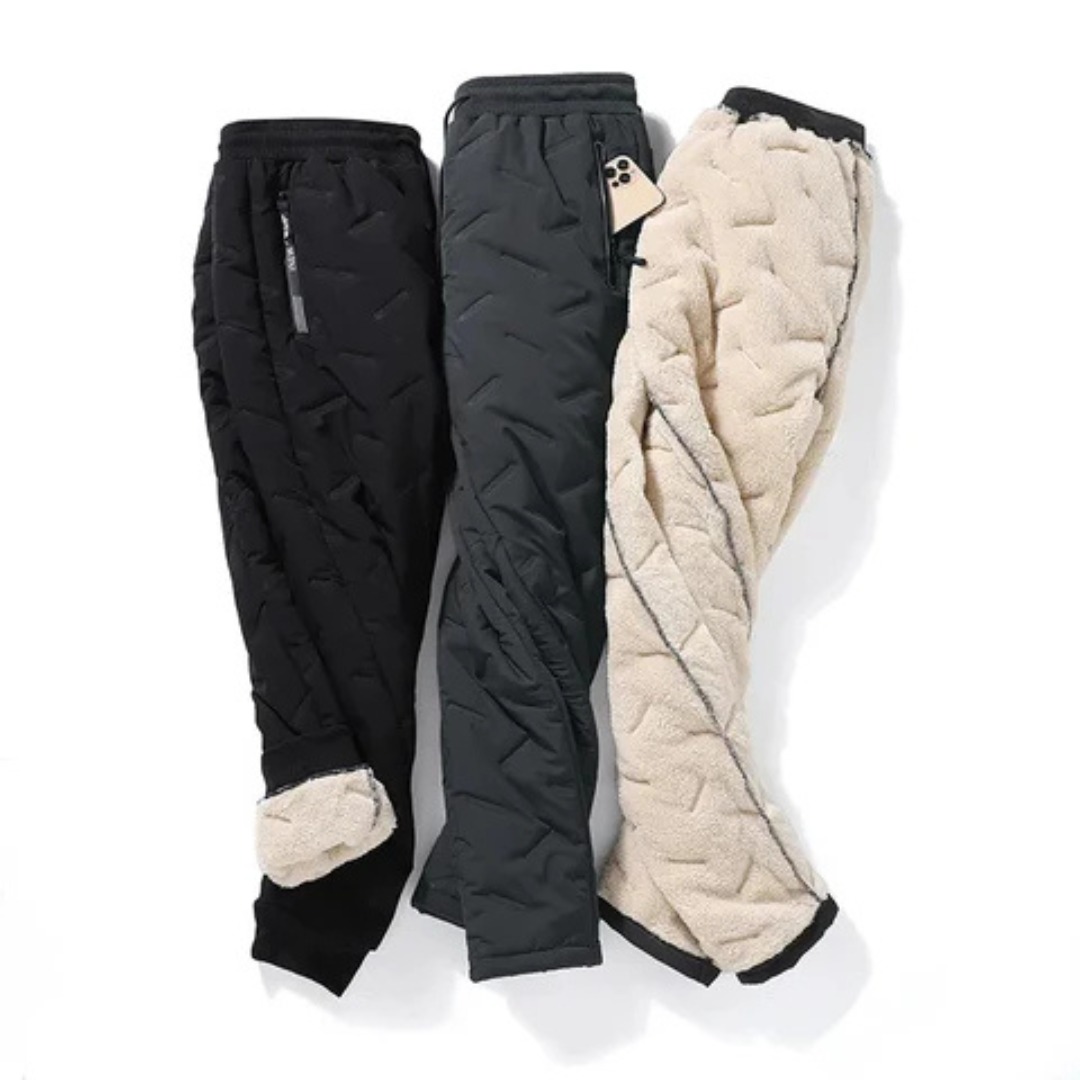Alexis - Pantalon d'Hiver Décontracté en Polaire