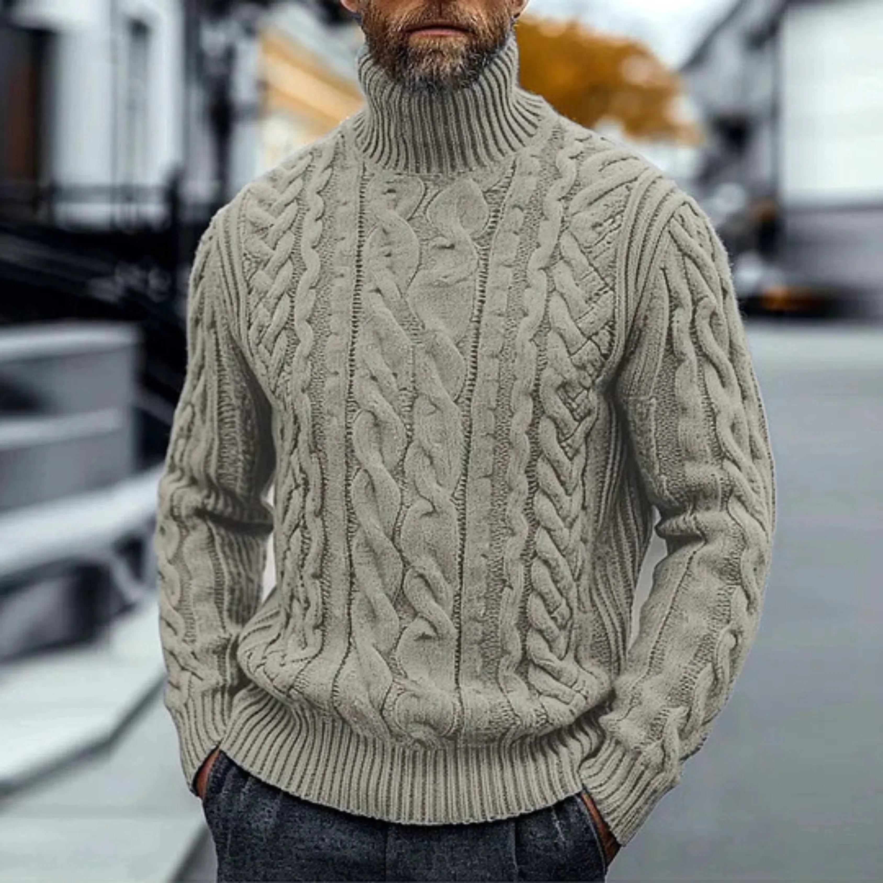 Adrian - Pull Vintage à Torsades