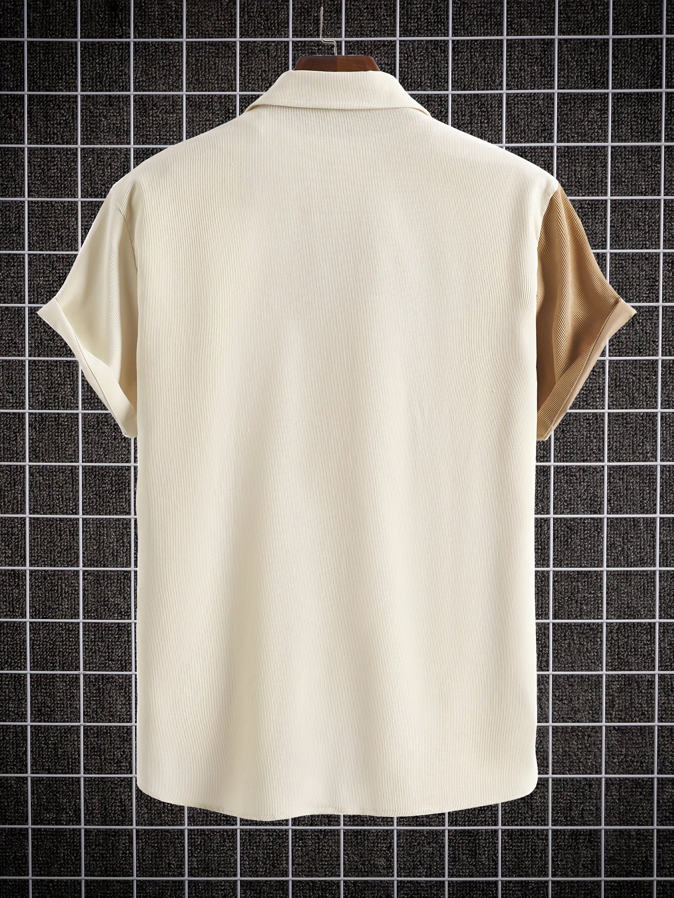 Laurent™ | Chemise Sable Bicolore Minimaliste