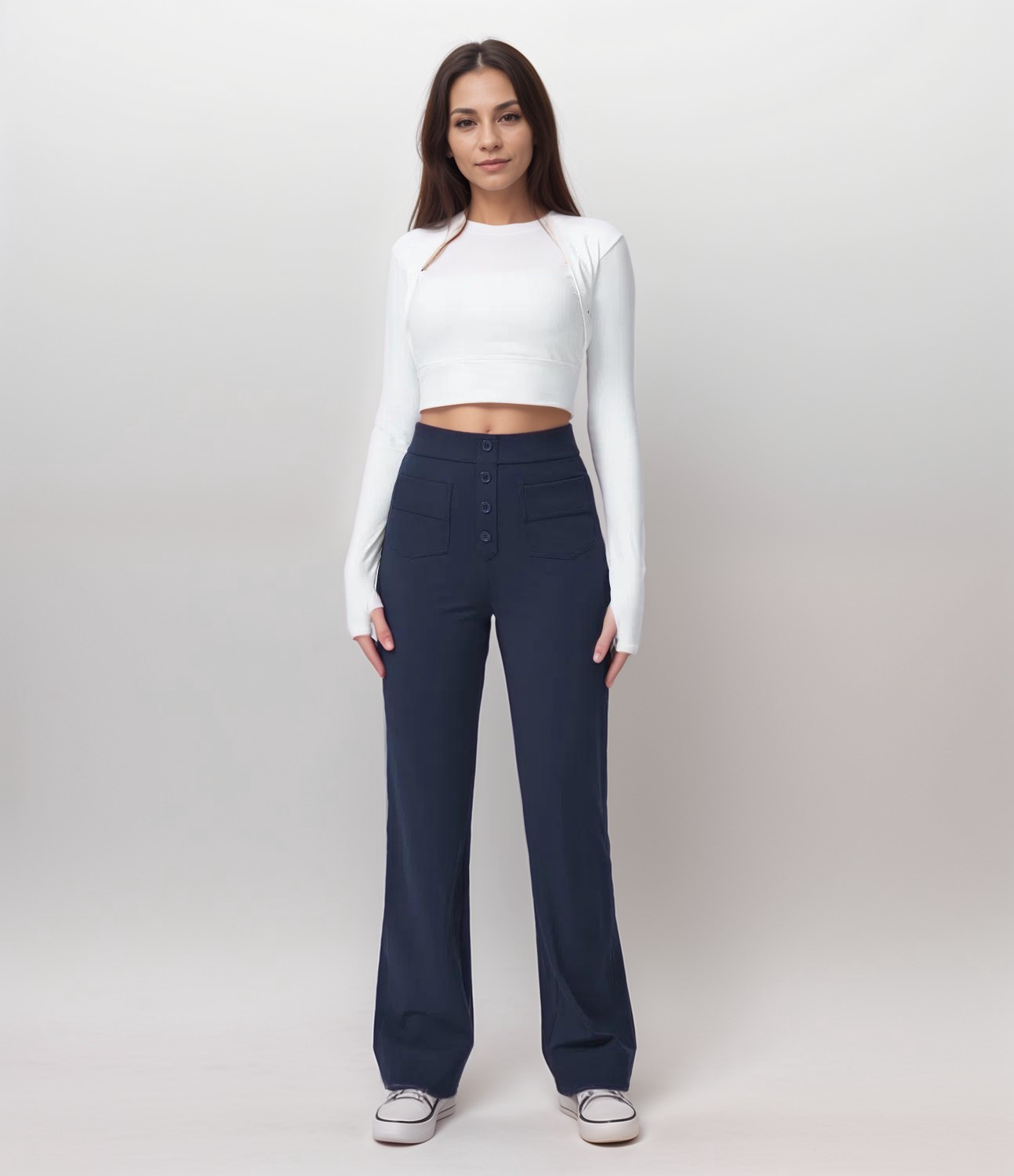 Noémie - Pantalon élastique taille haute | 1+1 GRATUIT