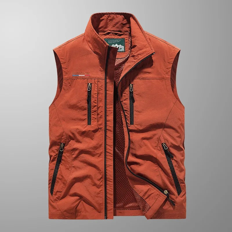 Hermann™ – Gilet cargo respirant avec plusieurs poches