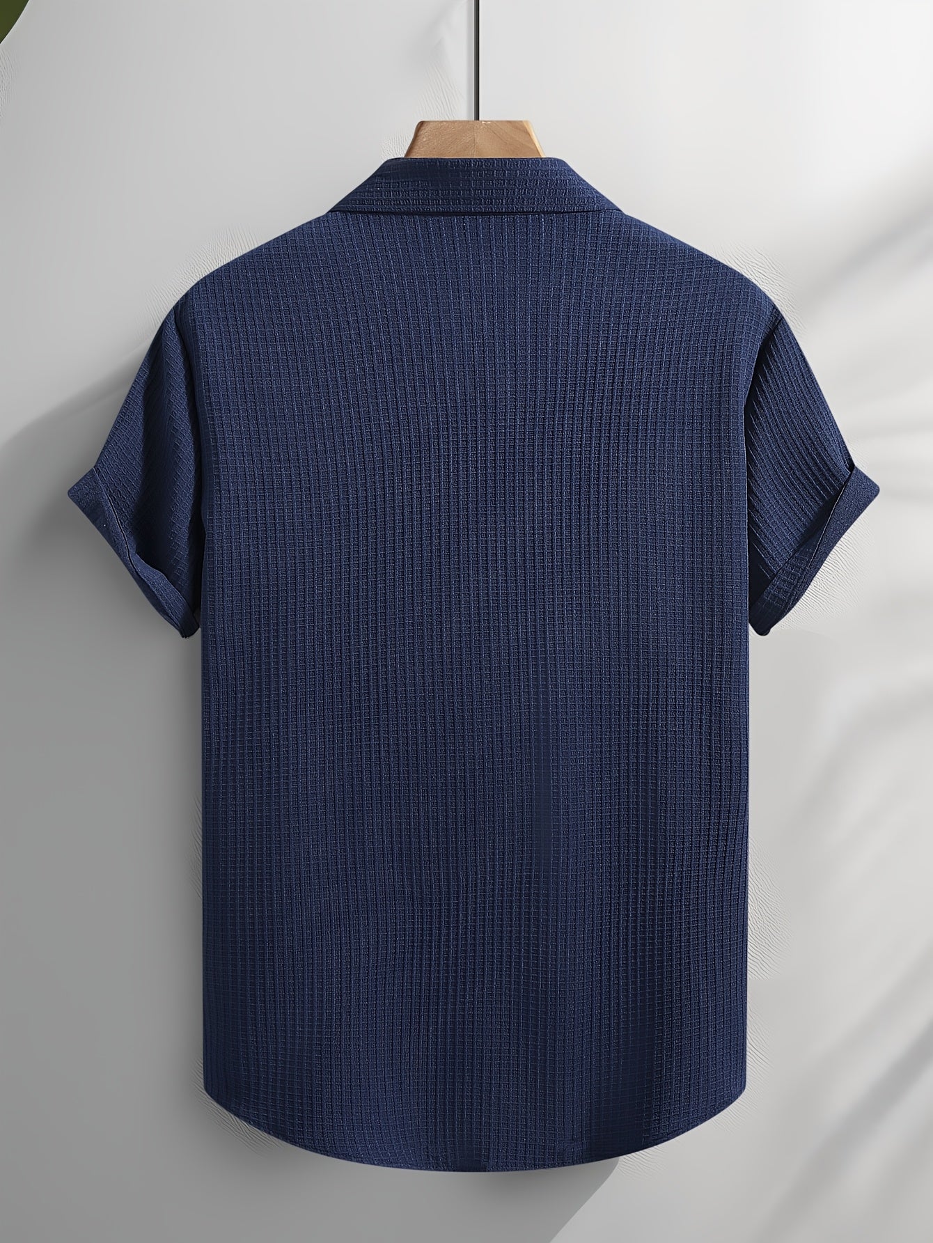 Laurent™ | Chemise Texturée Marine Chic