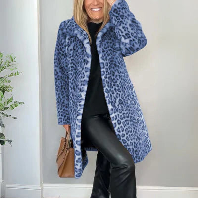 Amara - Manteau Léopard Élégant