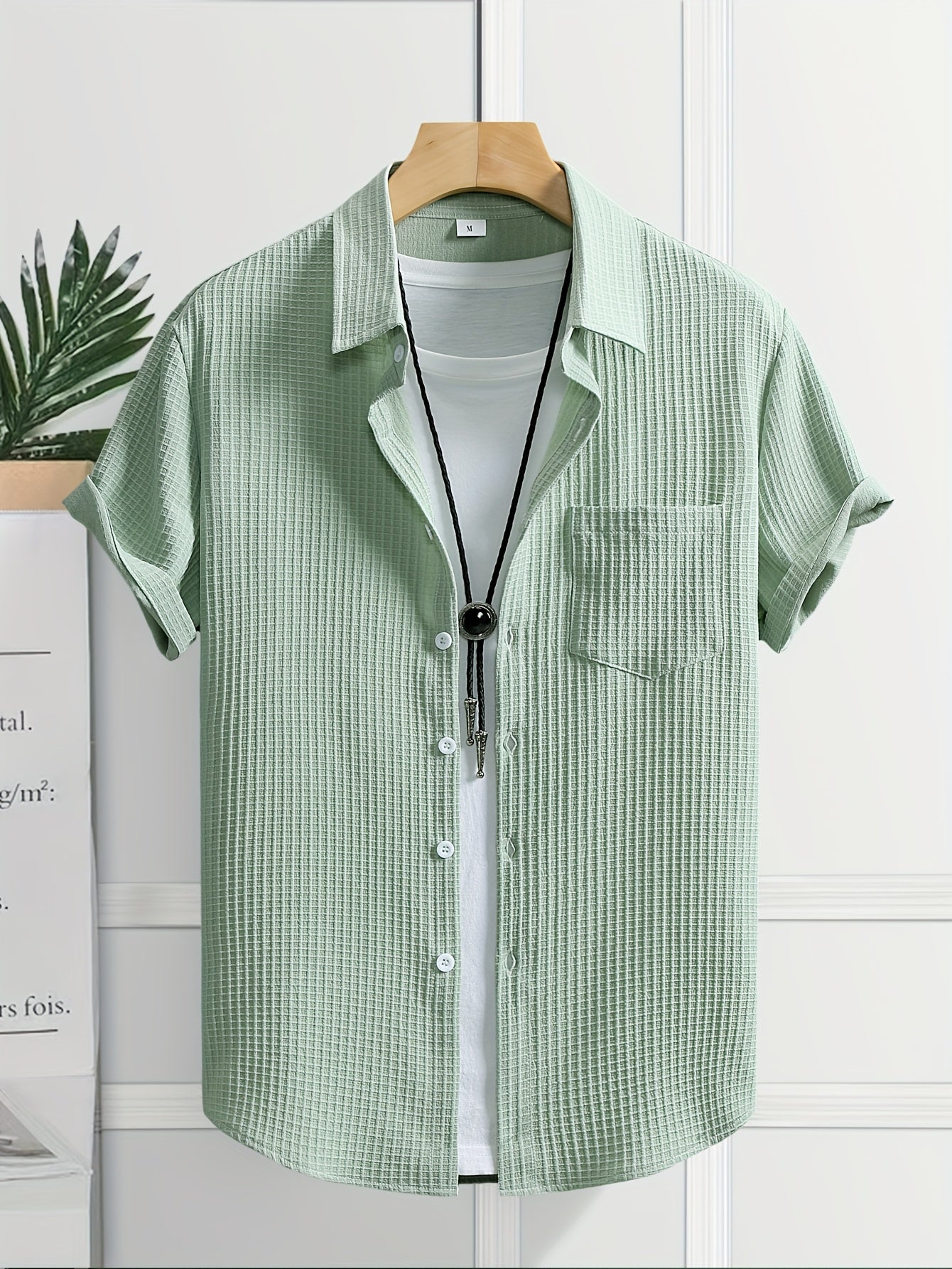 Laurent™ | Chemise Texturée Marine Chic