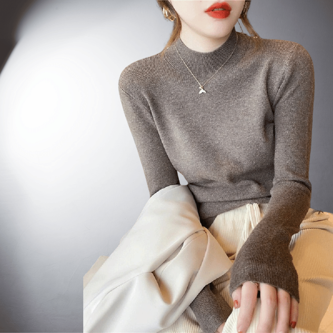 Laurent™ | Pull à Col Montant en Coton Doux