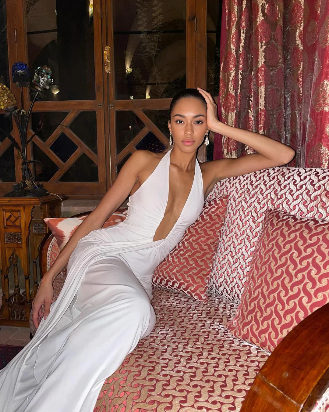 ALTHEA – Robe Maxi en Cupro