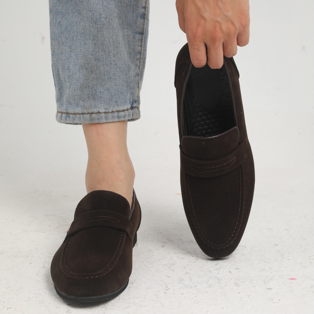 Laurent™ | Mocassins à brides en daim