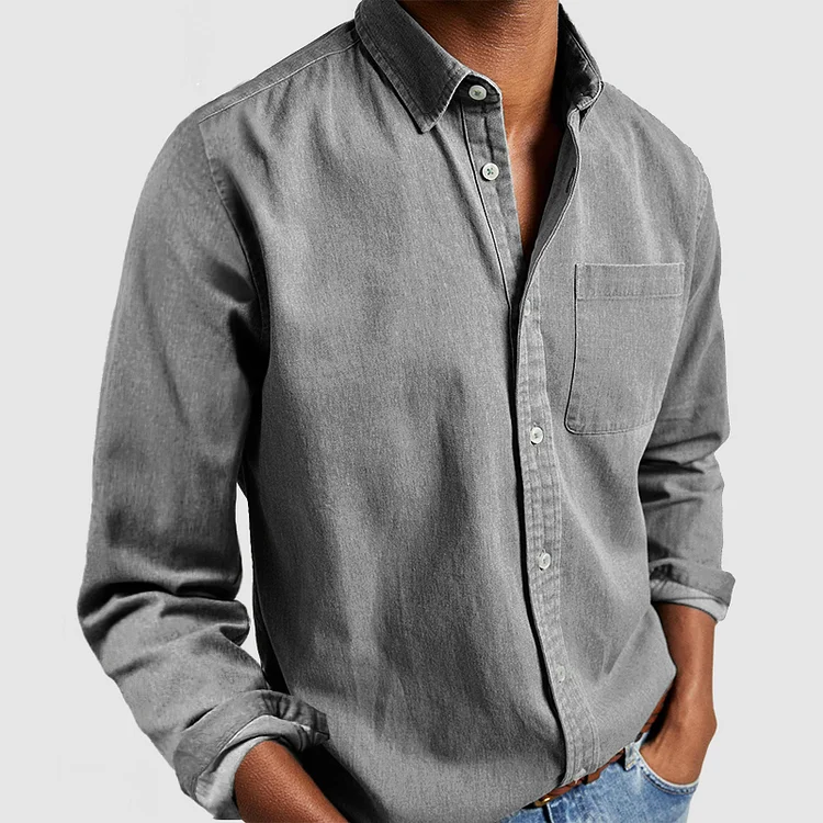 Charles - Chemise Casual Élégante en Coton