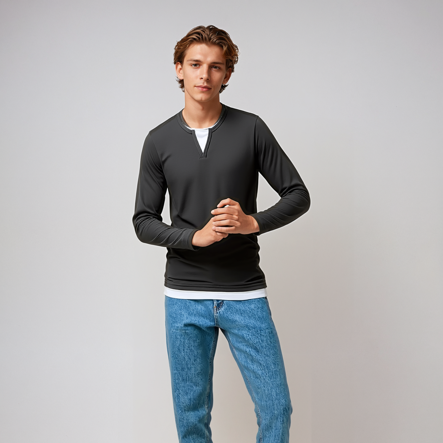 Damien - Pull Décontracté et Confortable