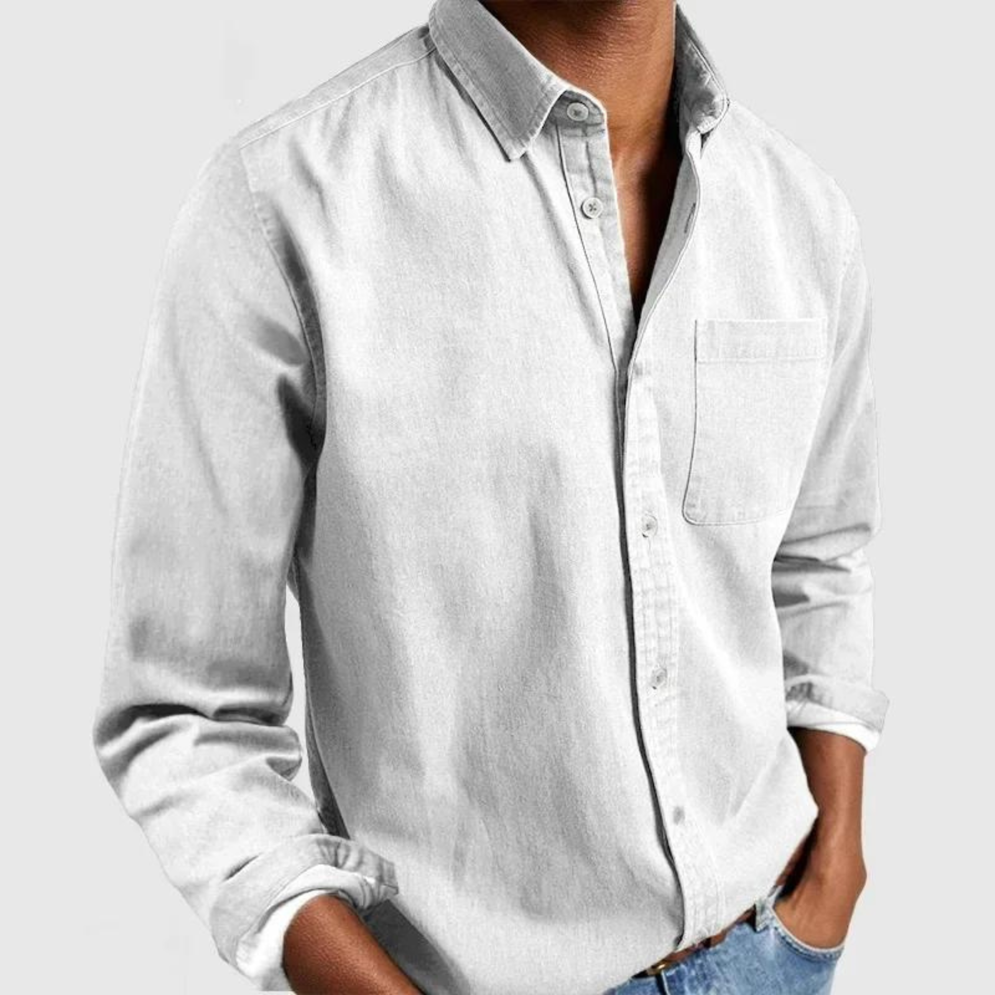 Charles - Chemise Casual Élégante en Coton