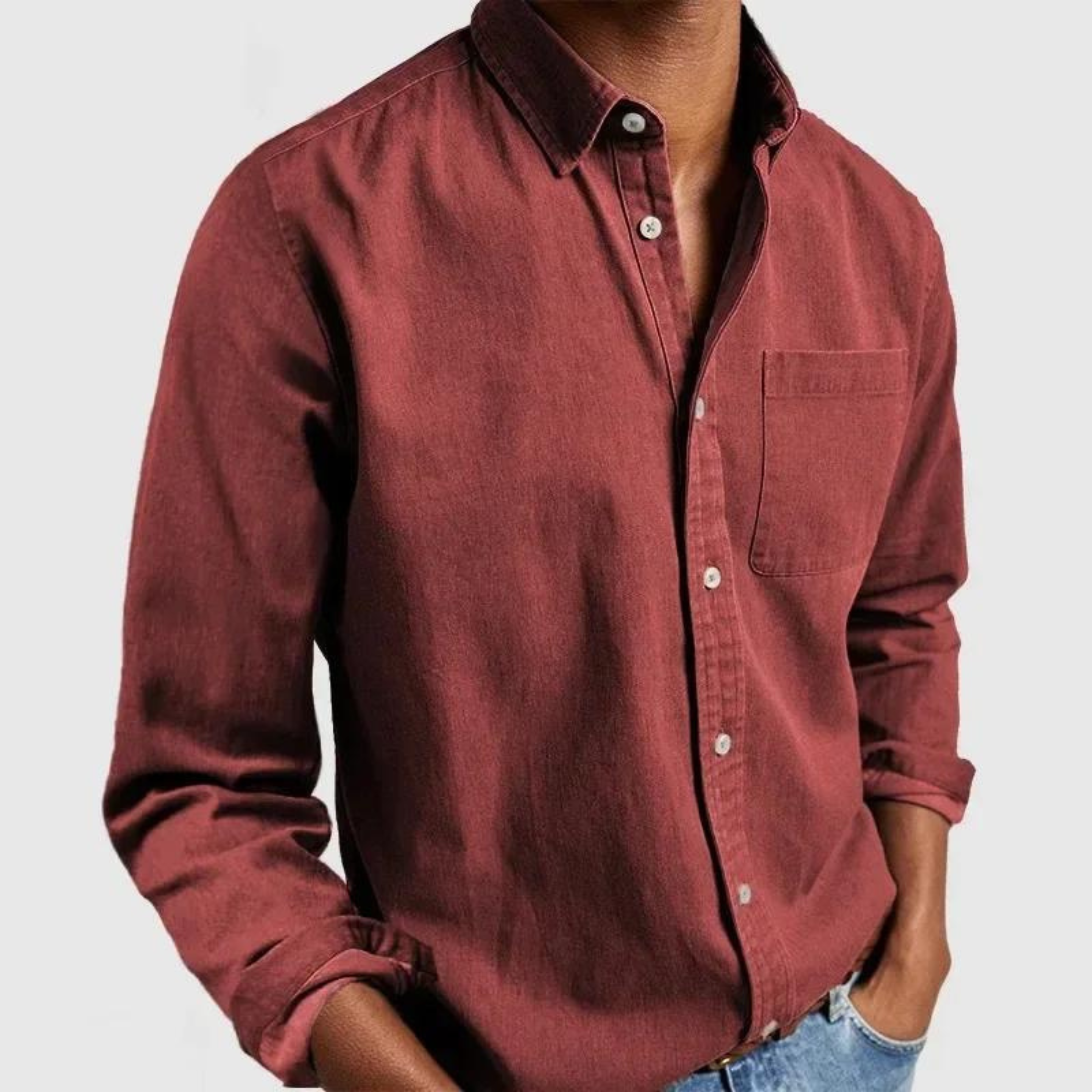 Charles - Chemise Casual Élégante en Coton