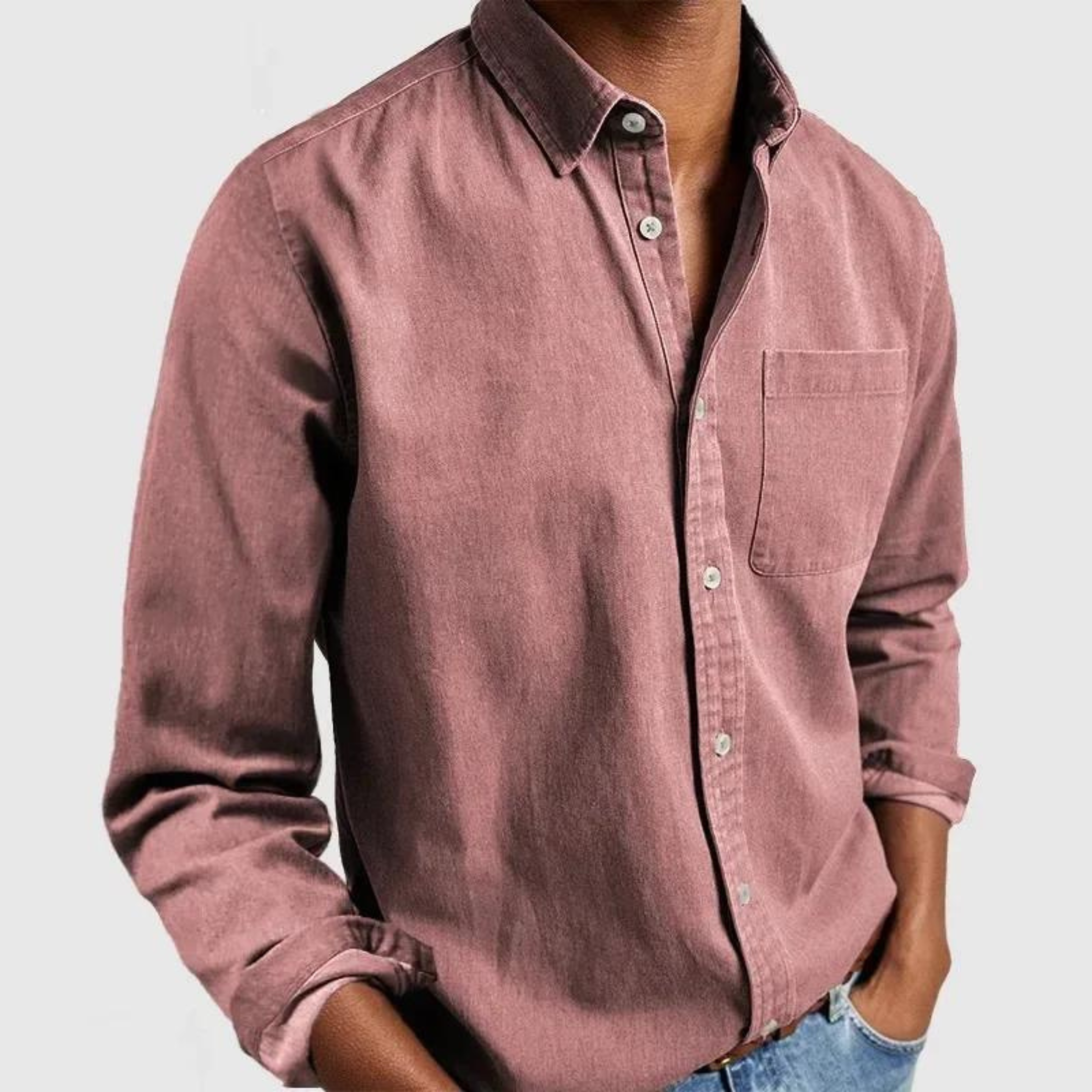 Charles - Chemise Casual Élégante en Coton