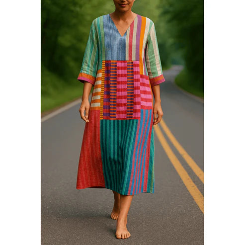 Lia™ | Robe géométrique élégante