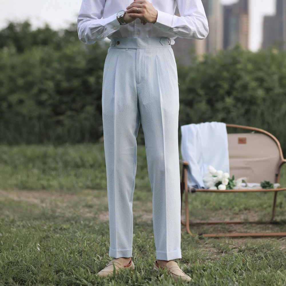 London Edit™ | Seersucker Gurkha Pants