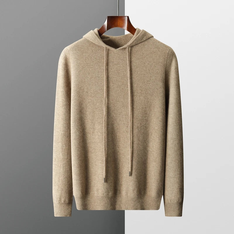 Laurent™ | PULL À CAPUCHE 100% CACHEMIRE