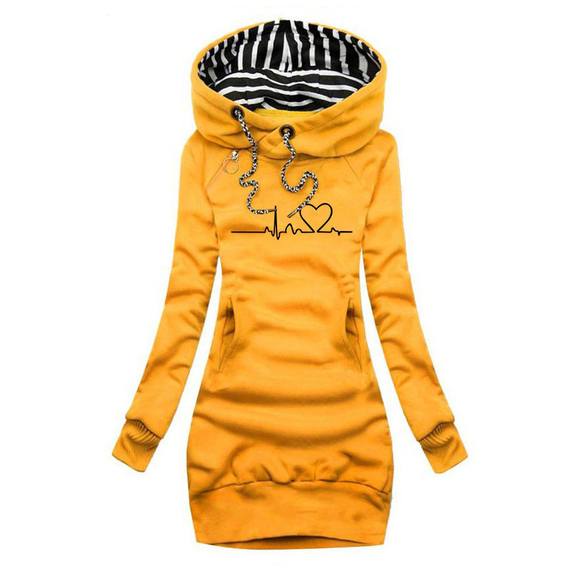 Cécile - Robe Pull à Motif Cœur