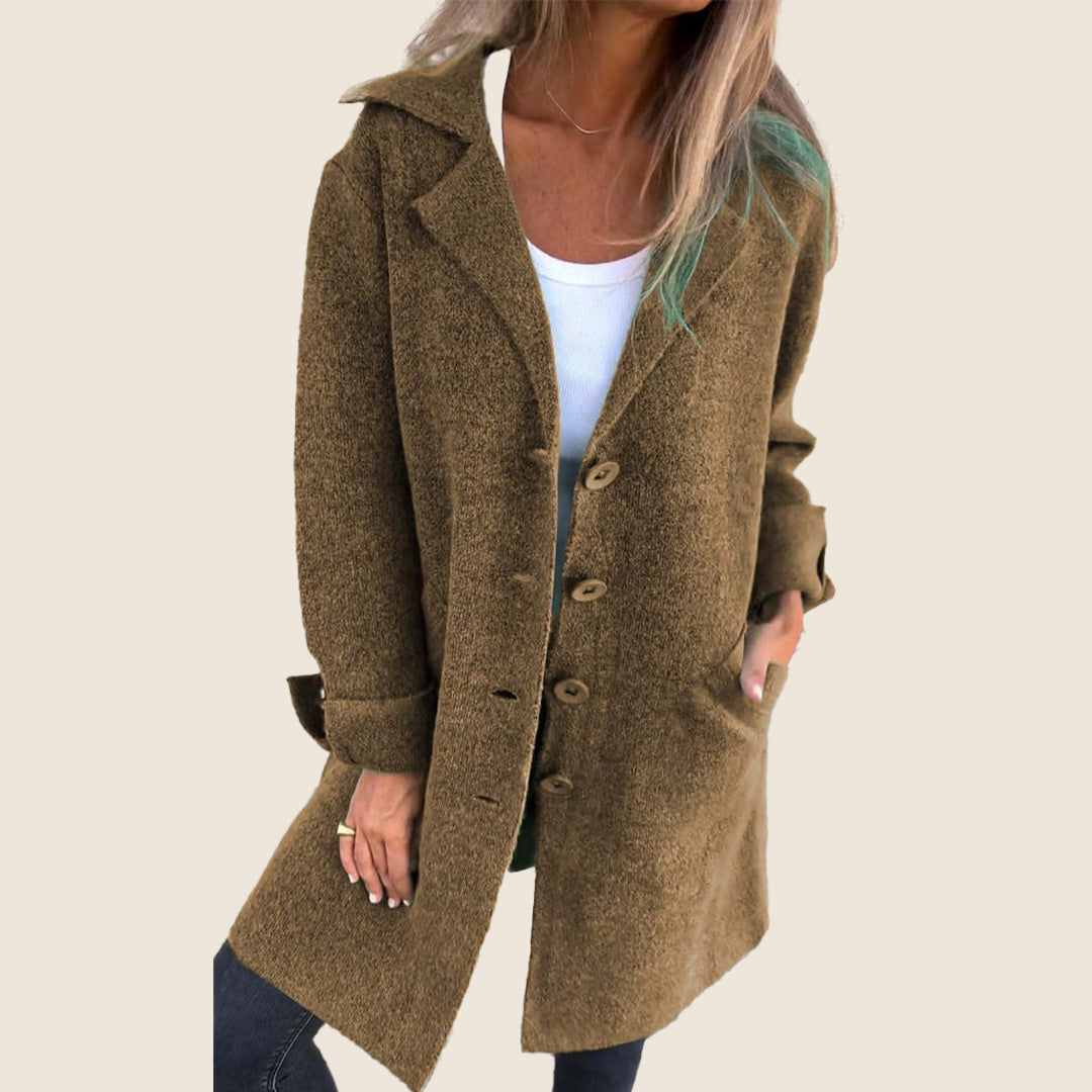 Camille™ | Manteau Casual Monopette avec Revers