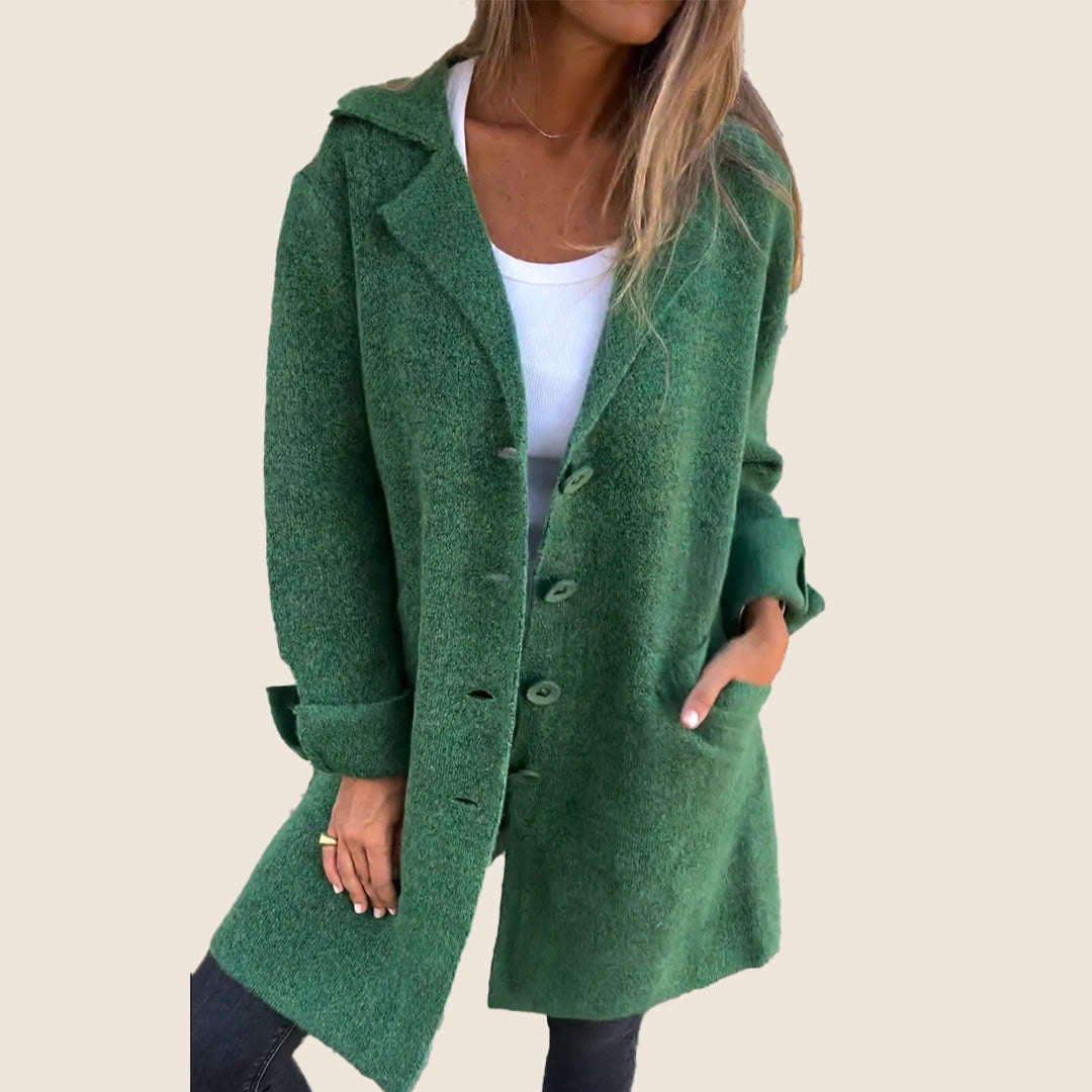 Camille™ | Manteau Casual Monopette avec Revers