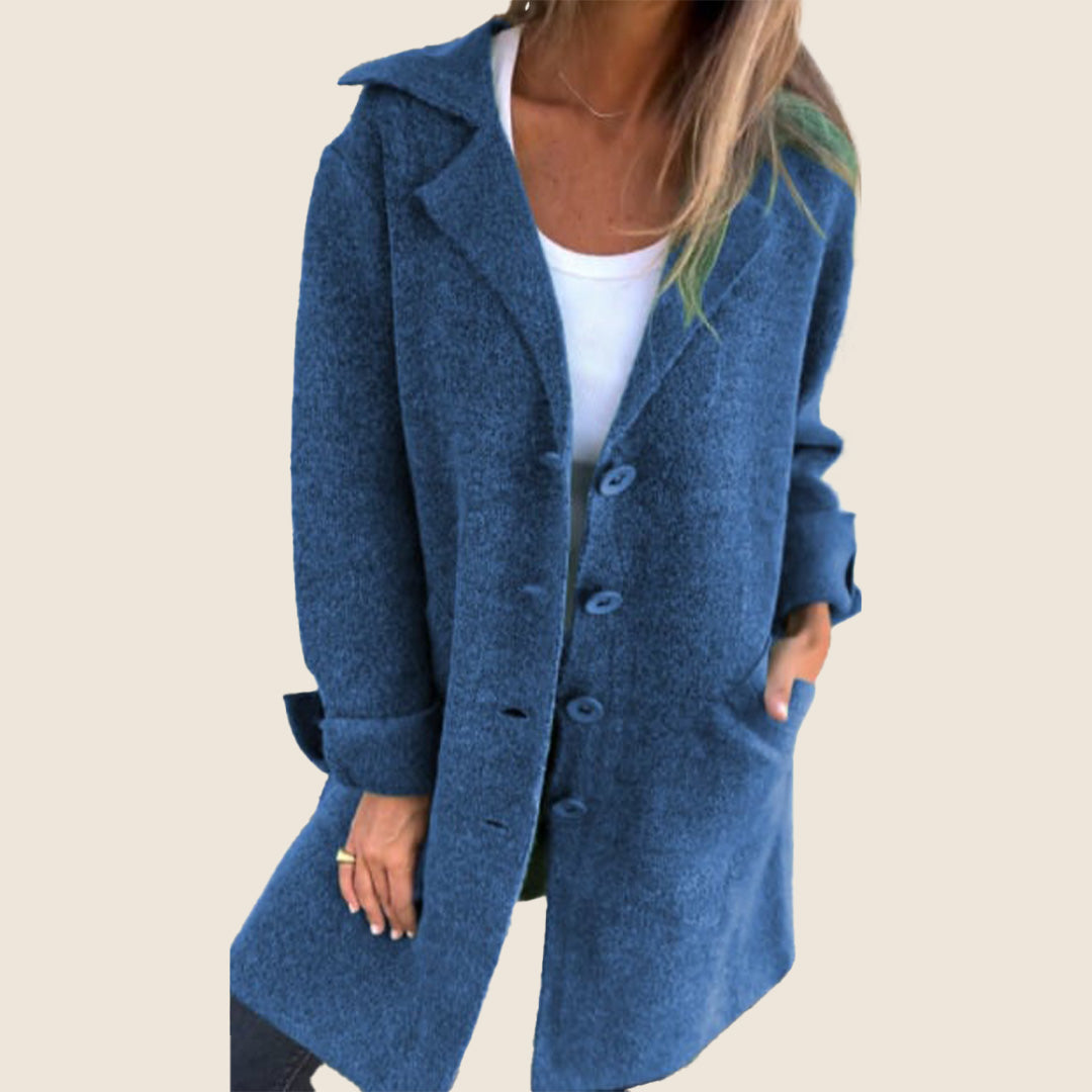 Camille™ | Manteau Casual Monopette avec Revers
