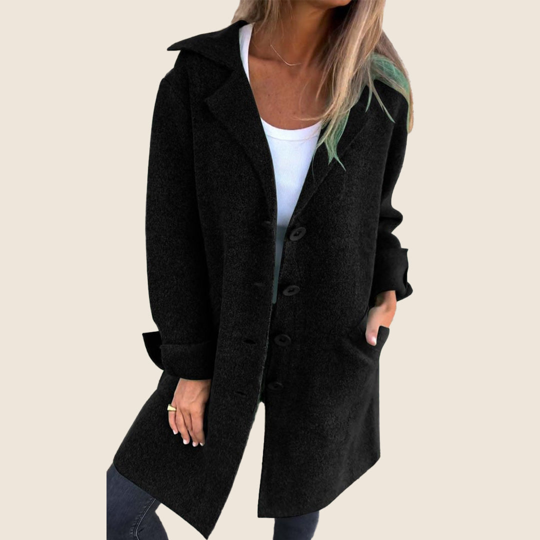 Camille™ | Manteau Casual Monopette avec Revers