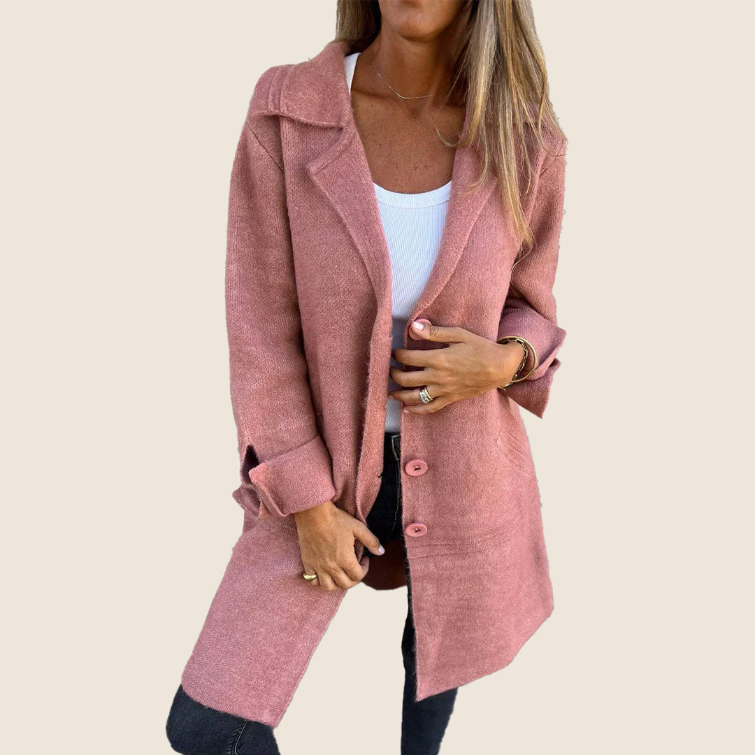 Camille™ | Manteau Casual Monopette avec Revers