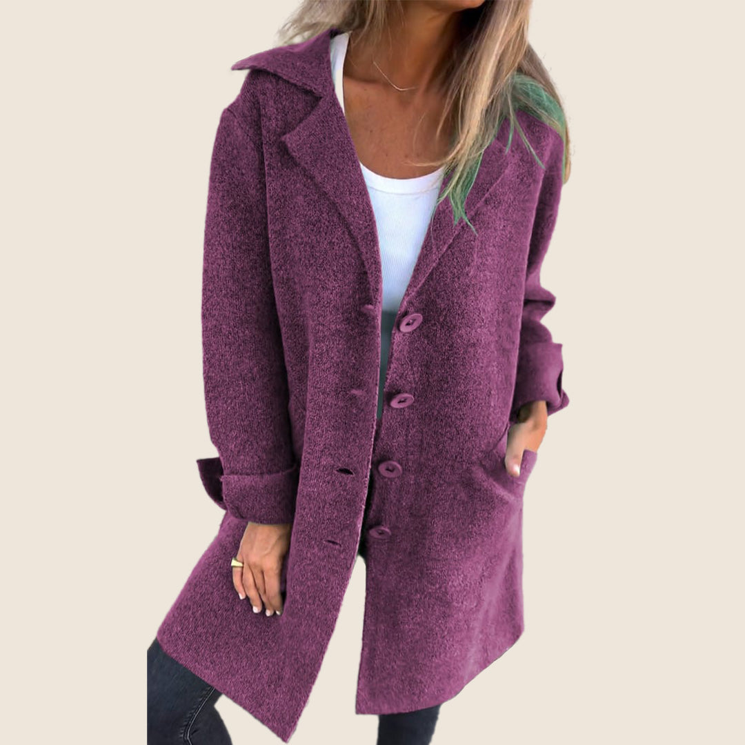 Camille™ | Manteau Casual Monopette avec Revers