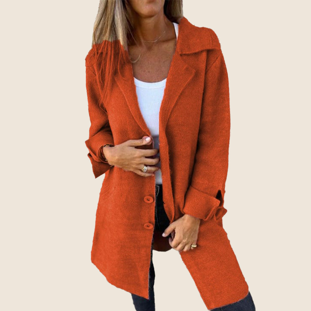 Camille™ | Manteau Casual Monopette avec Revers