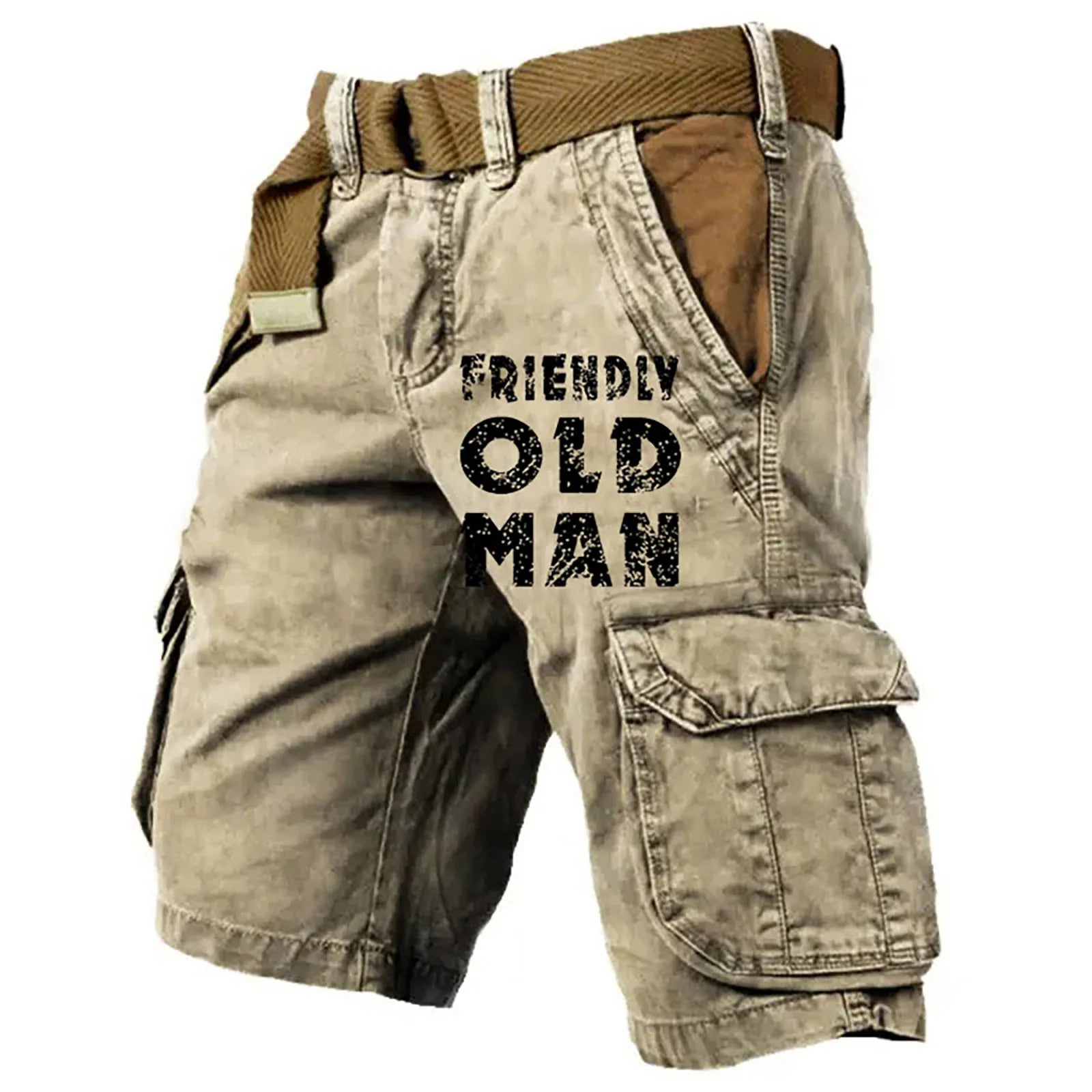 Gaston | Short Cargo Style Vintage Graphique