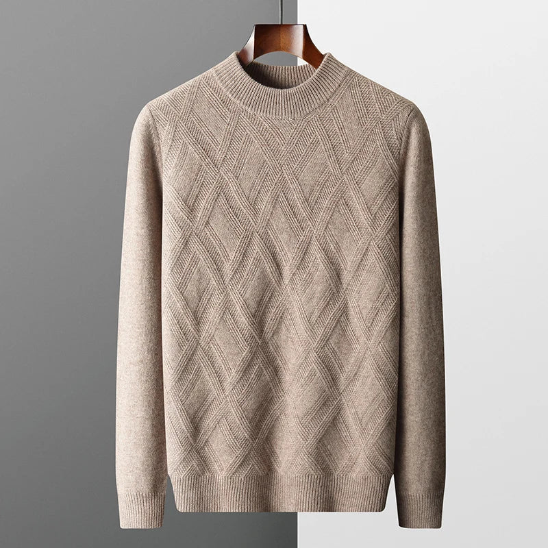 London Edit™ | Chequered 100% cashmere sweater