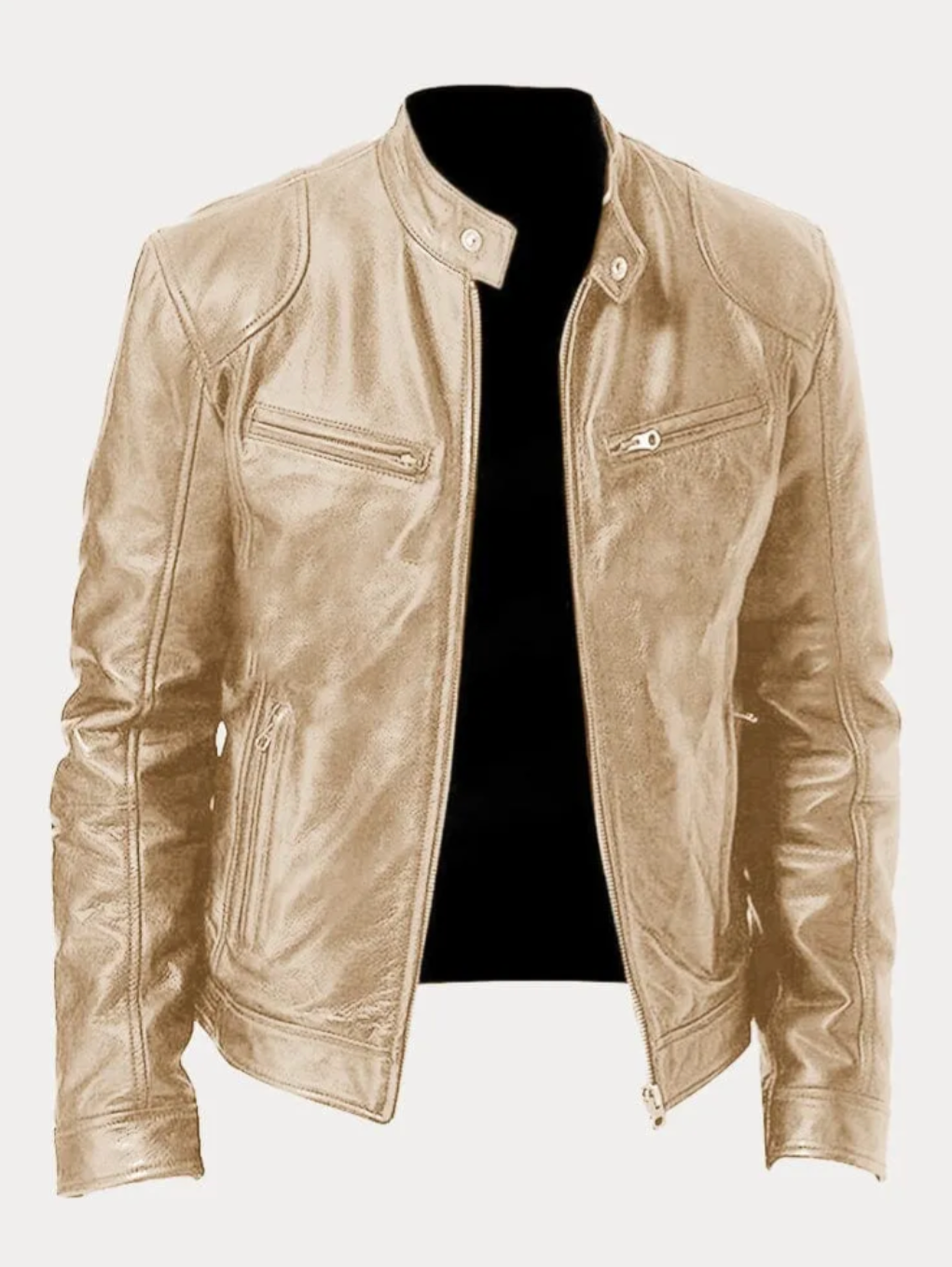 Steve - Timeless Leather Jacket
