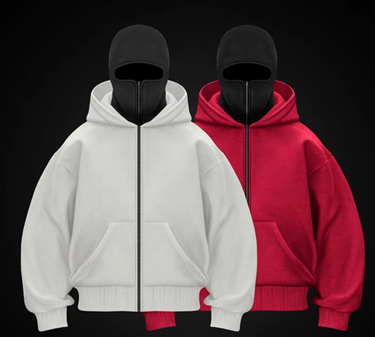 Camille - Sweat à Capuche avec Balaclava